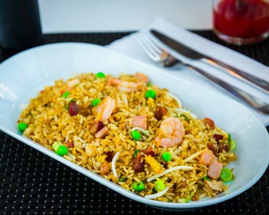 Yeung Chow Fried Rice with Shrimp, Pork & Peas