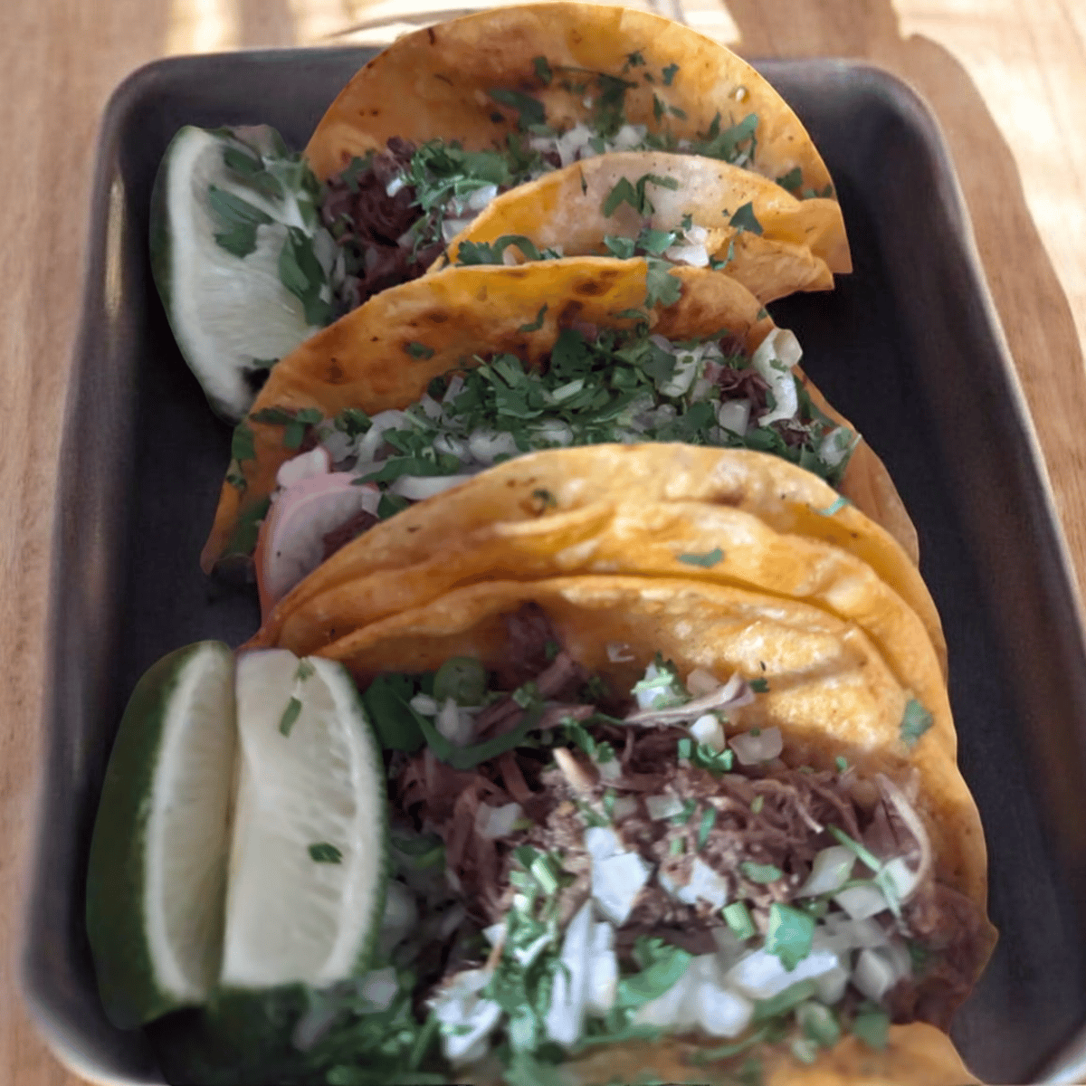 2 Tacos De Beef Birria with Consomme