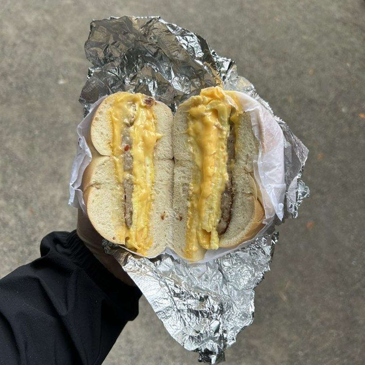 2 Eggs and Cheese on a Bagel
