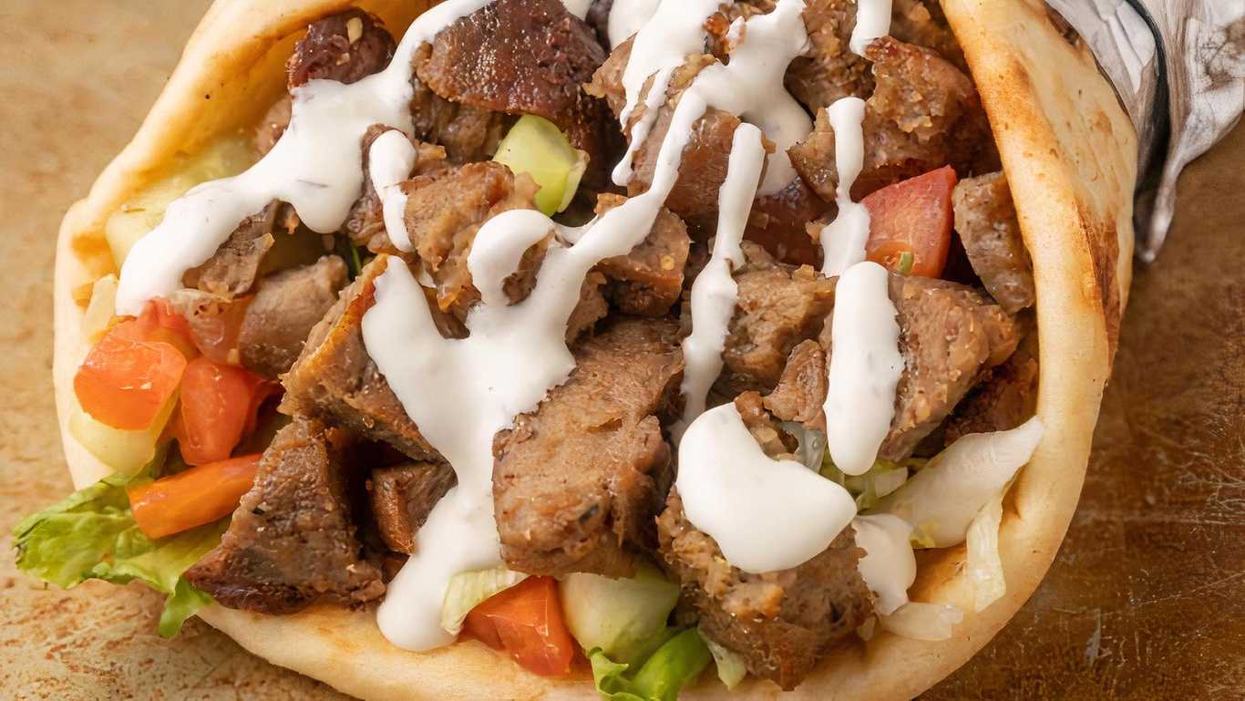 Lamb Gyro on a Pita