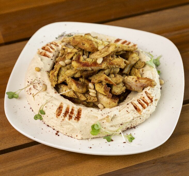 Hummus Plate with Shawarma