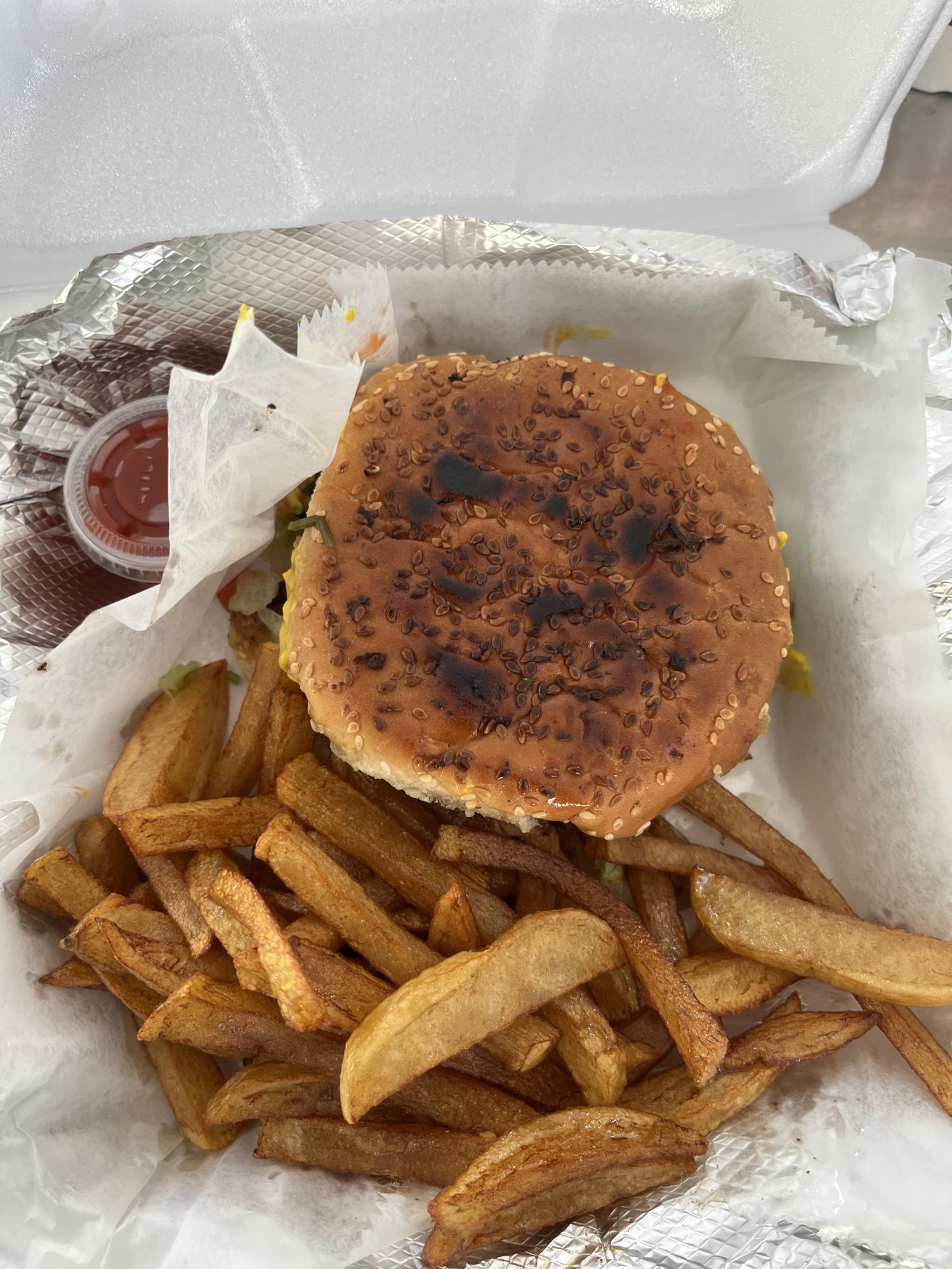 Hamburgers with Fries