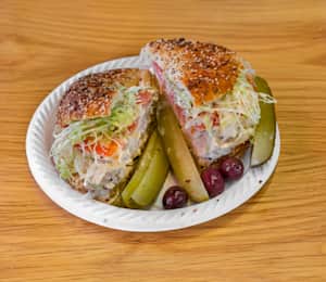 Chicken Salad on a Bagel
