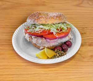 Whitefish Salad on a Bagel