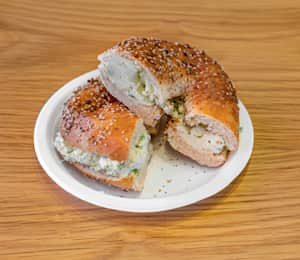 Scallion Cream Cheese Bagel