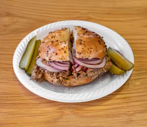 Chopped Liver on a Bagel