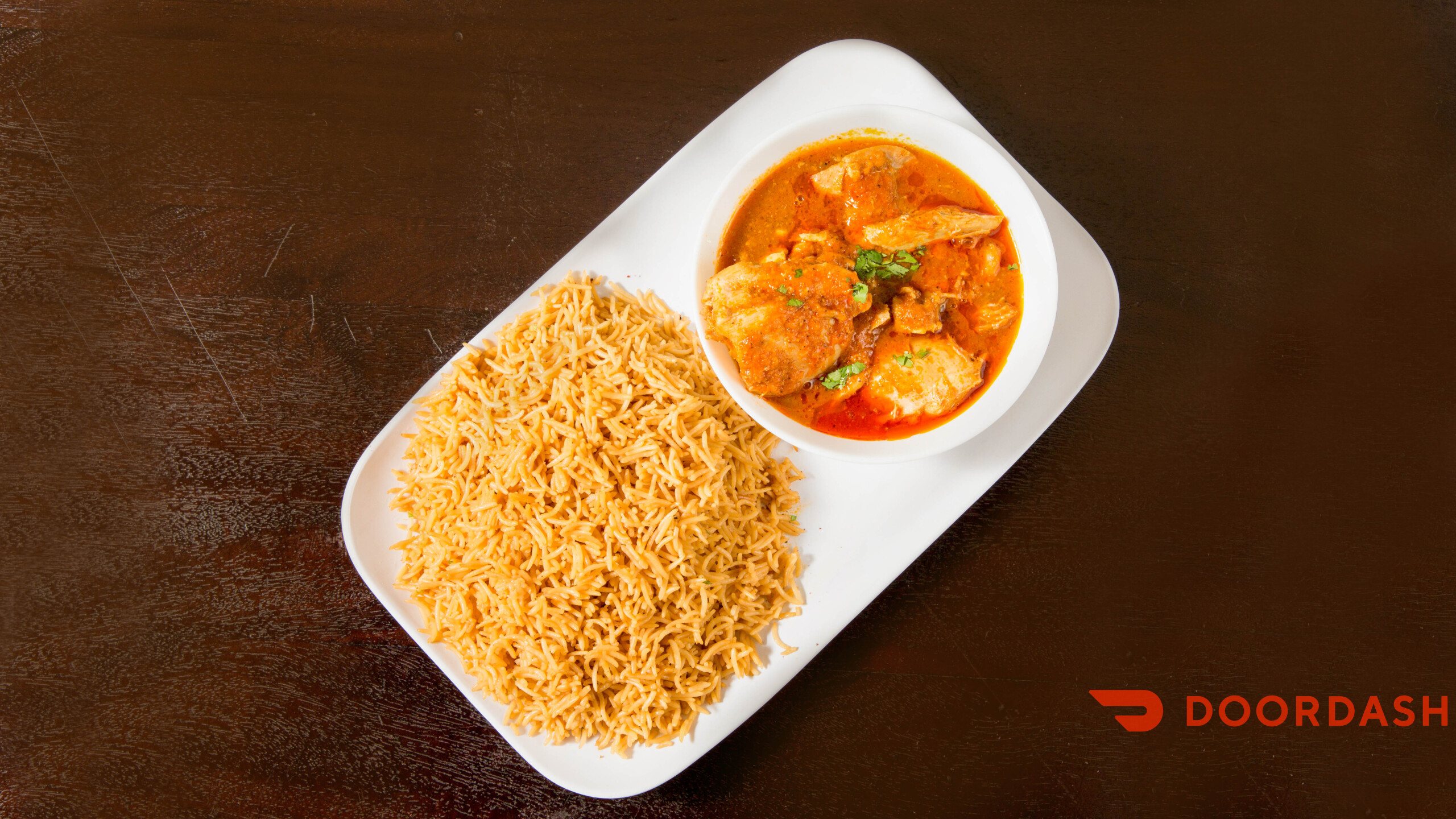 Chicken Qorma with White Rice