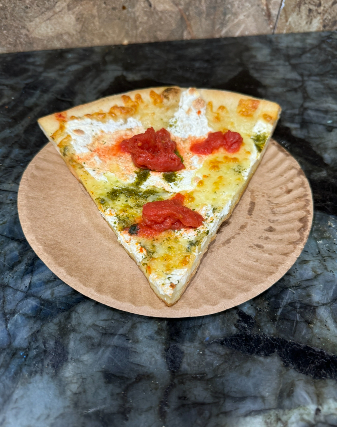 Pesto Pizza Slice