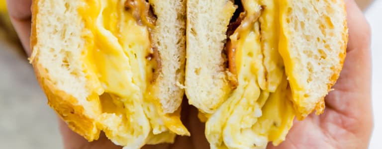 2 Eggs and Cheese Sandwich