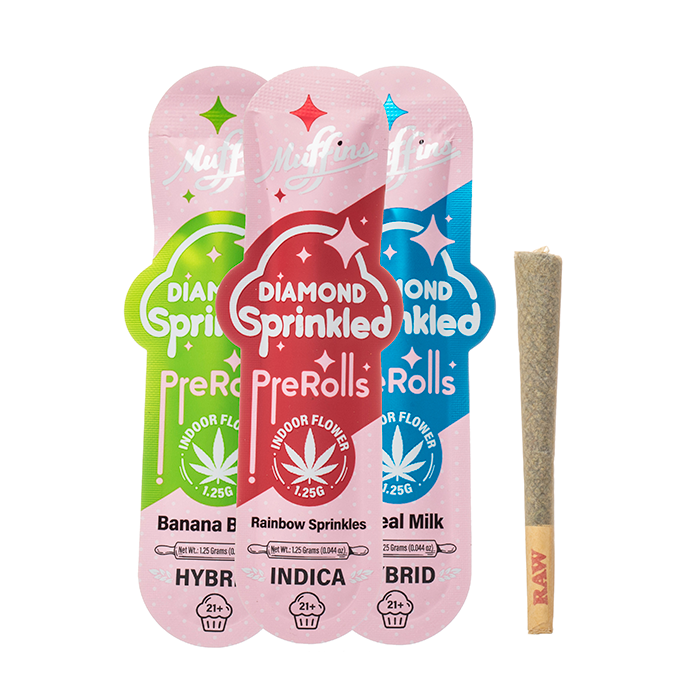 Muffins Pre-Rolls Diamond Sprinkle (1.25g X 3 Single)