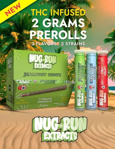 NUG RUN EXTRACT 2G EACH PRE-ROLLS (3pcs X 2g)