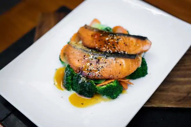 Grilled Atlantic Salmon Teriyaki
