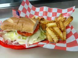 Kids 1/2 Hot Sub with Fries