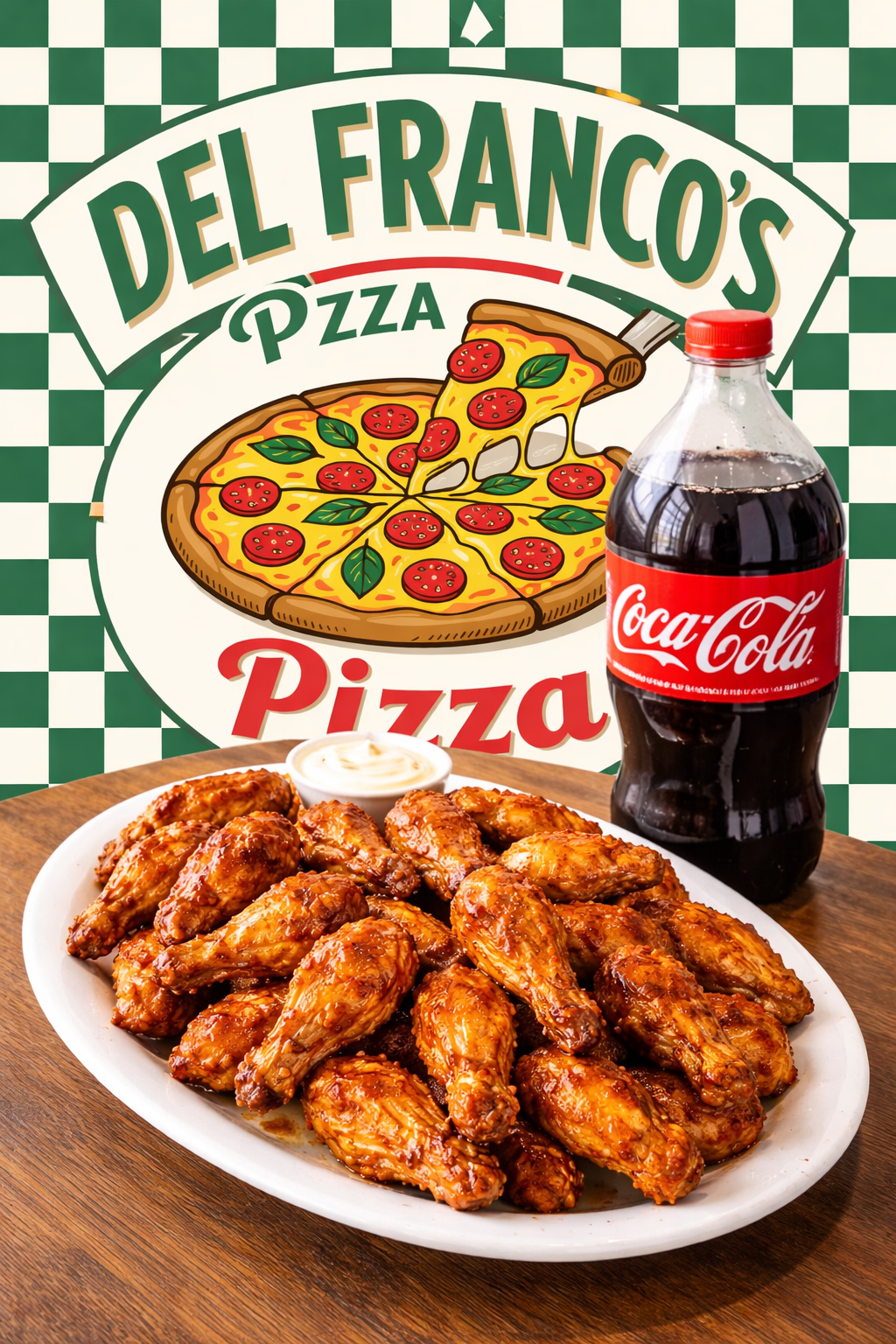 20 Wings and 2-liter Soda