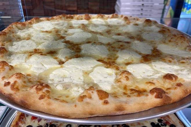 White Pizza Slice