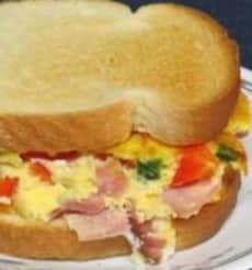 Western Breakfast Omelette Sandwich
