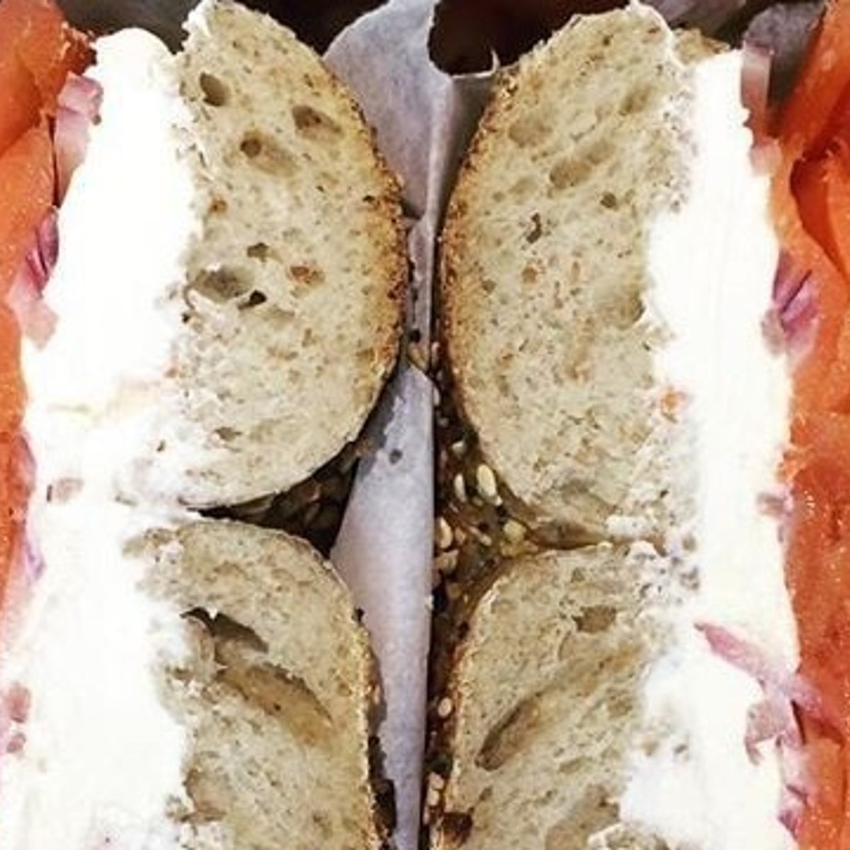 Bagel with Cream Cheese and Jelly