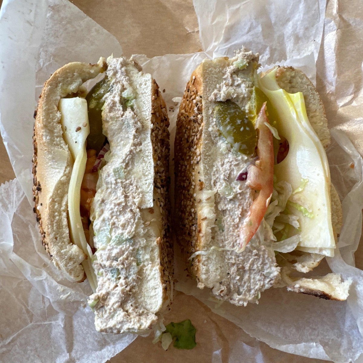 Bagel with Tuna Salad