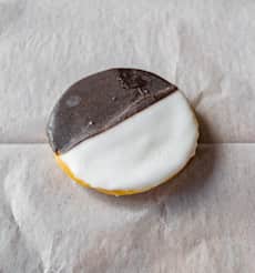 Mini Black and White Cookie