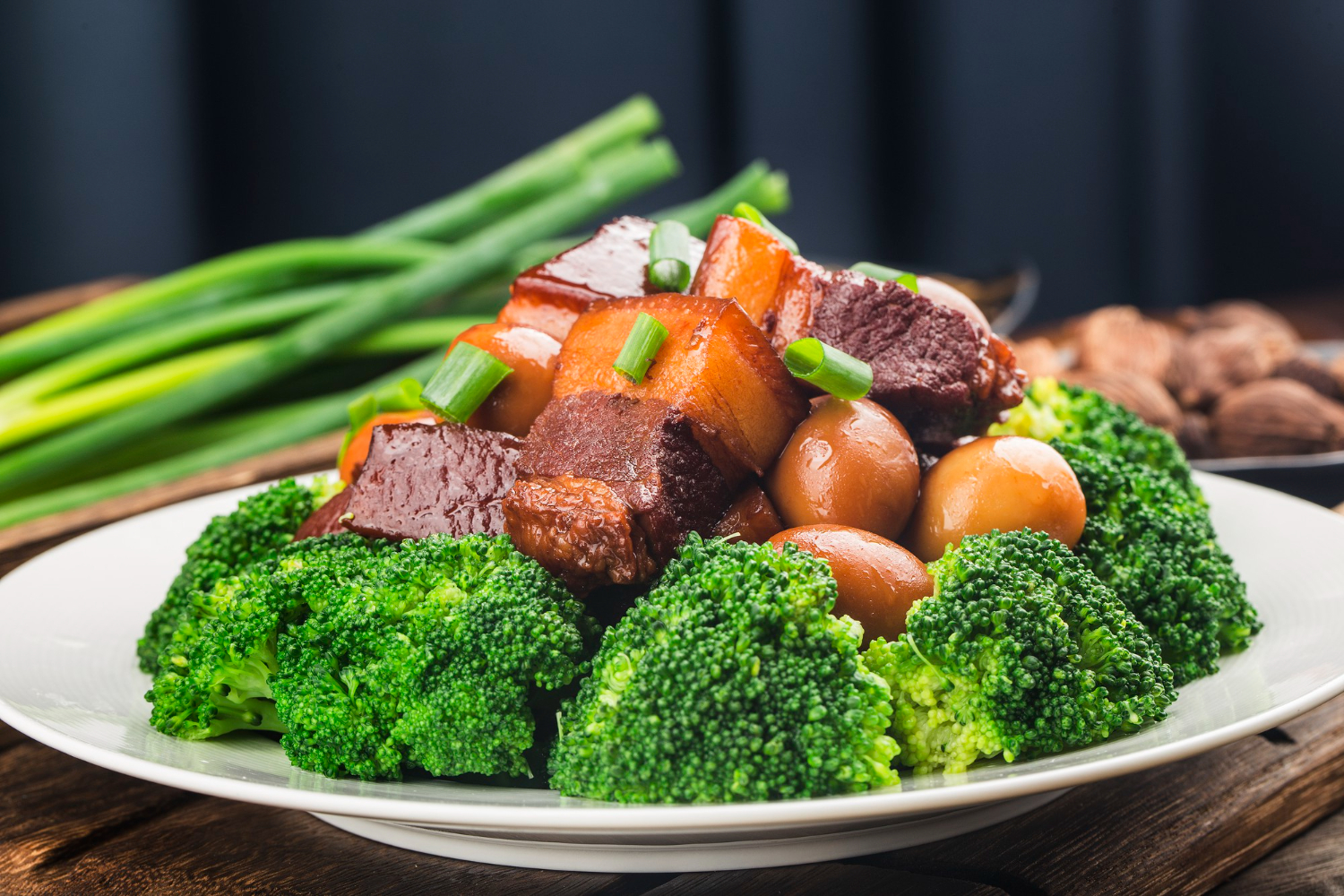 Roast Pork with Broccoli