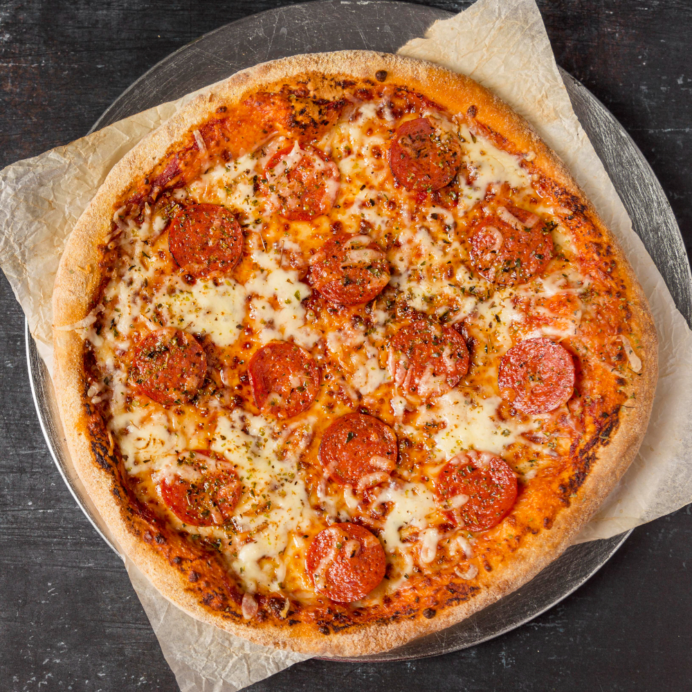Deep Dish Pepperoni Pizza