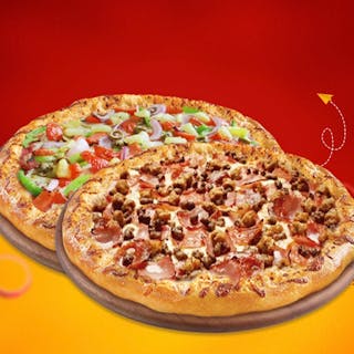 2 ONE-TOPPING XL PIZZAS