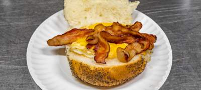 Bacon and Egg and Cheese Breakfast Sandwich