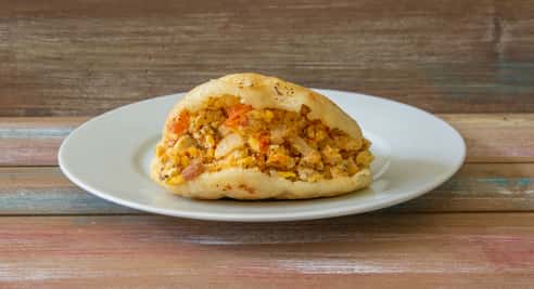 Arepa de Perico (Scrambled Eggs)