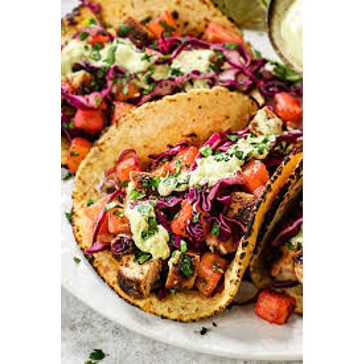 Guava Jerk Chicken Tacos (Tuesdays only) 3 pcs