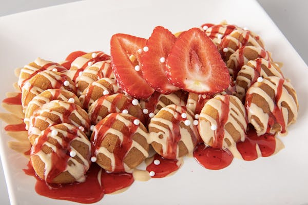 Strawberry Cheesecake Mini Pancakes