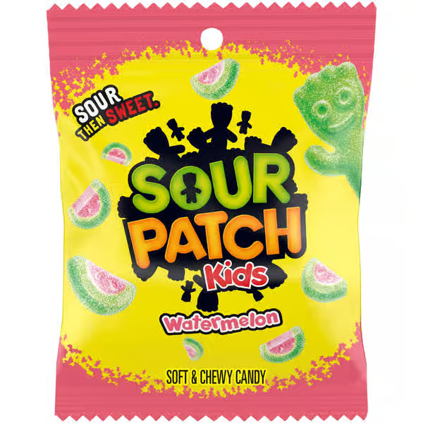 Sour Patch Kids Watermelon Soft & Chewy Candy Bag