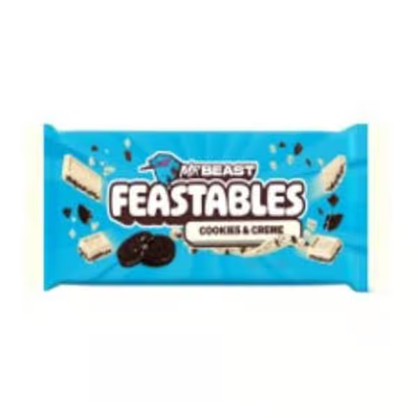 Mr. Beast Feastables Cookies & Creme Chocolate Bar