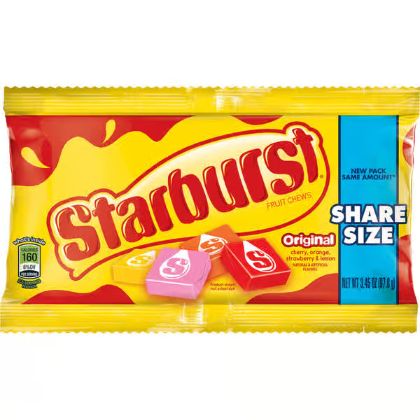 Starburst Original Sharing Size Fruit Chews Candy