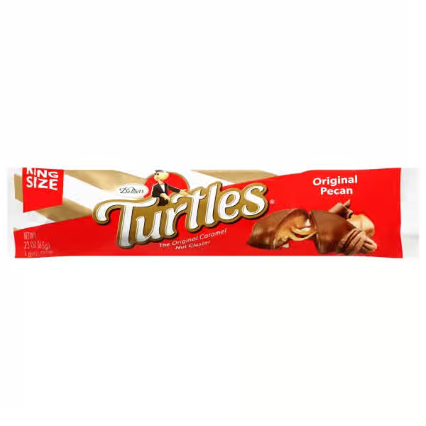 De Met's Turtles The Original Caramel King Size Pecan Nut Cluster Turtles