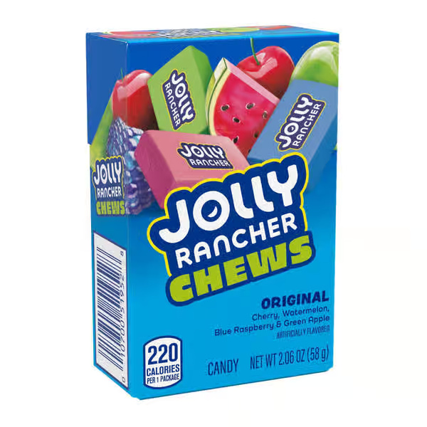 Jolly Rancher Chews Assorted Original Flavors Candy Box