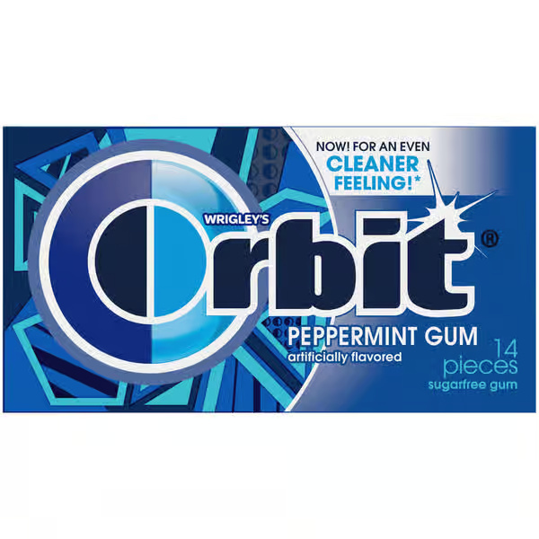 Orbit Sugar Free Peppermint Chewing Gum