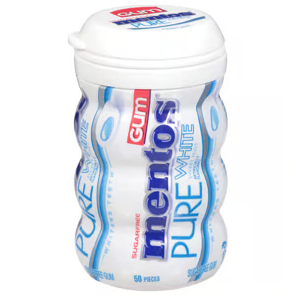 Mentos Sugar Free Sweet Mint Pure White Gums