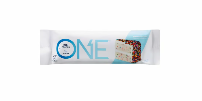 One Birthday Cake Flavored Protein Bar