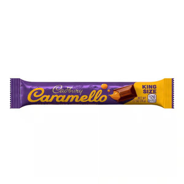 Cadbury Caramello Milk Chocolate Creamy Caramel Candy Bar King Size