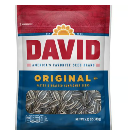 David Original Jumbo Salted & Roasted Sunflower Seeds