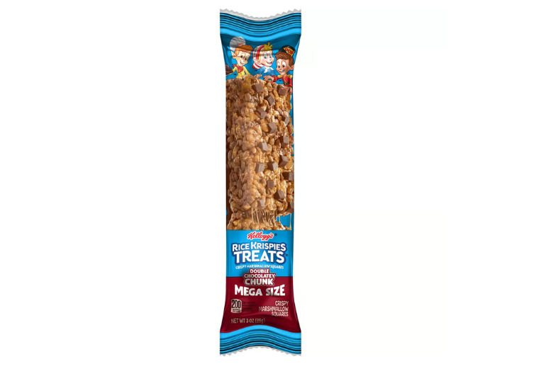 Rice Krispies Treats Double Chocolatey Chunk Crispy Marshmallow Square Snack Bar Mega Size