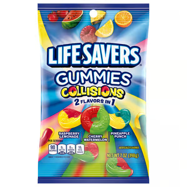 Life Savers Collisions 2 in 1 Flavor Gummies