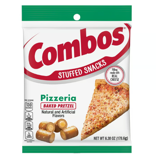 Combos Pizzeria Baked Pretzel Stuffed Snacks