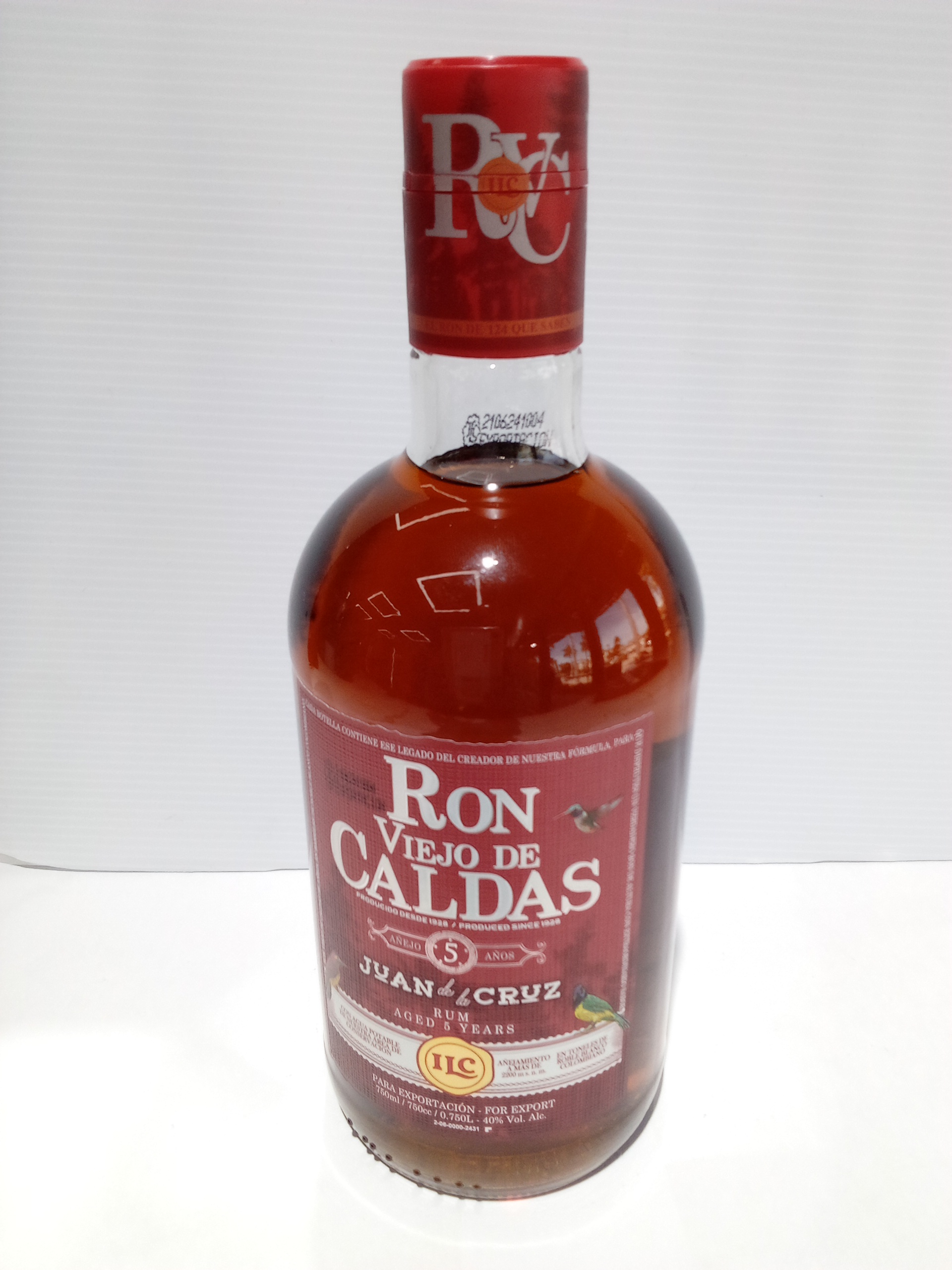 Ron Viejo De Caldas Anejo 5y 750ML