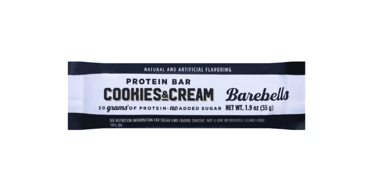 Barebells No Added Sugar Cookies & Cream Protein Bar