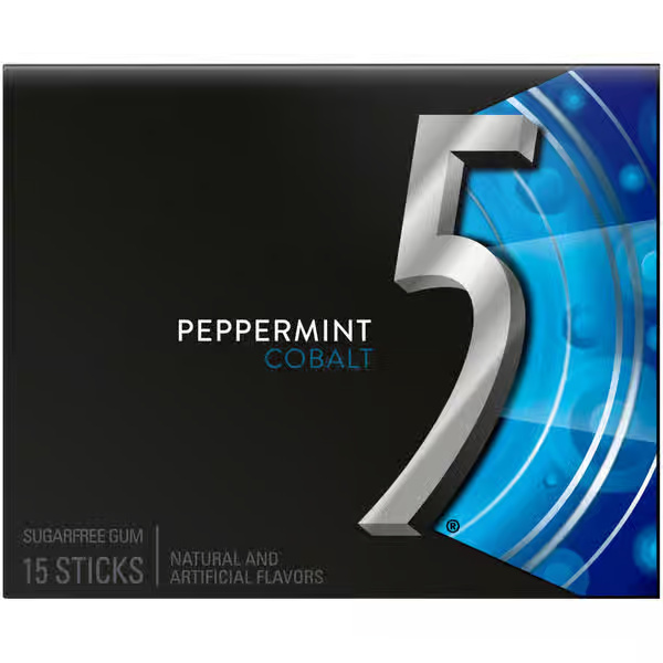 5 Gum Sugar Free Peppermint Cobalt Gum
