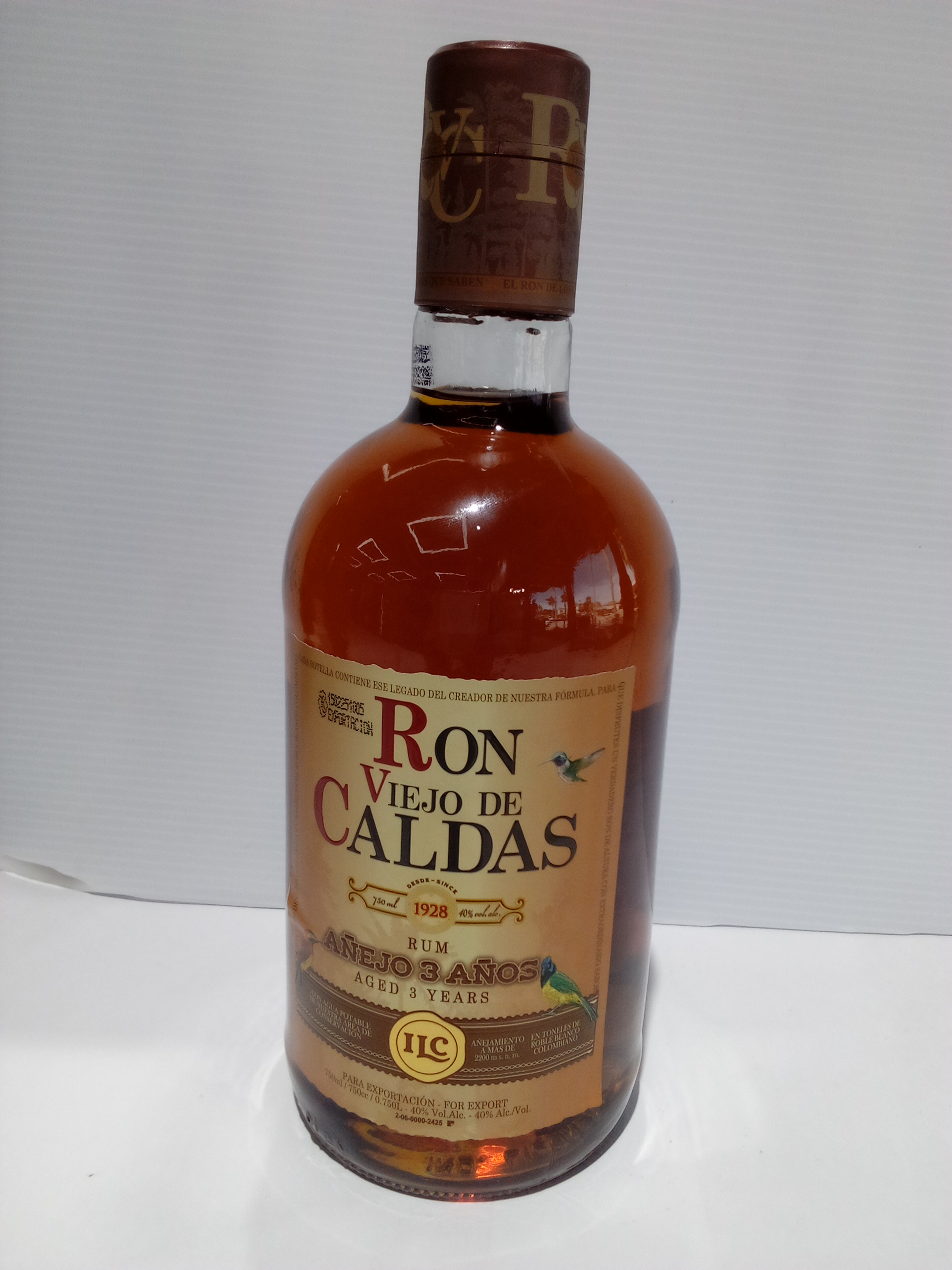 Ron Viejo De Caldas Anejo 3y 750ML