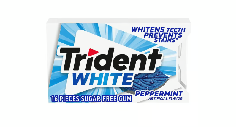 Trident White Sugar Free Peppermint Gum
