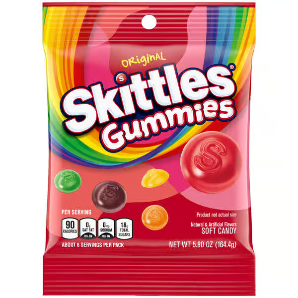 Skittles Original Gummy Candy Bag