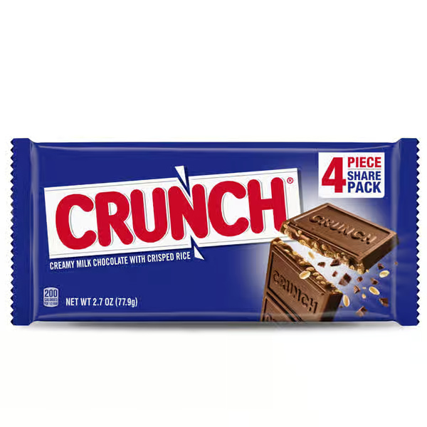 Crunch Milk Chocolate & Crisped Rice Candy Bars Share Pack